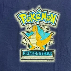 Pokemon Shirts Tops Vintage 999 Pokmon Dragonite 149 Kids